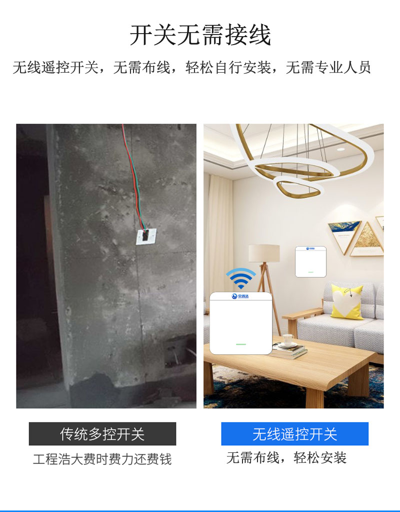 86盒無線射頻隨身貼遙控開關(guān)(圖6)